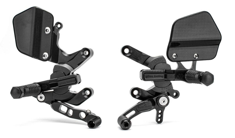 Gilles VCR38GT Adjustable Rearset For Honda CBR 1000 RR 2004-2007 - Black