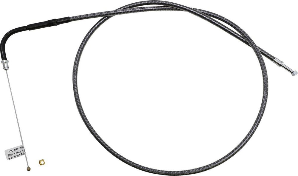 Magnum Shielding KarbonFibr Braided Throttle Idle Cable For Harley Davidson FLD 1690 2012-2013 98.5 cm (38-3 4") - Carbon Fiber Silver