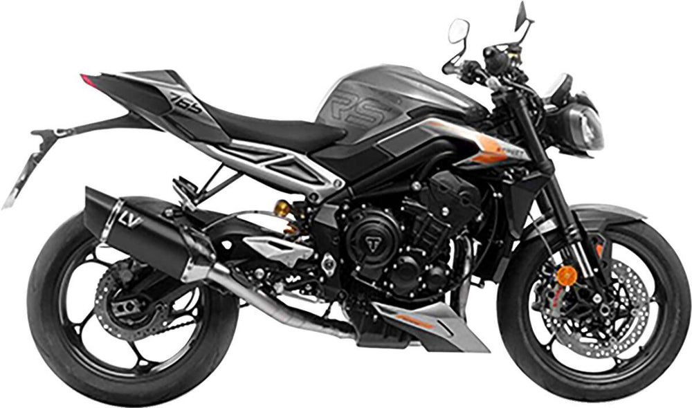 LeoVince LV-14 R Exhaust System For Triumph Street Triple 765 R ABS 2023-2026 - Black