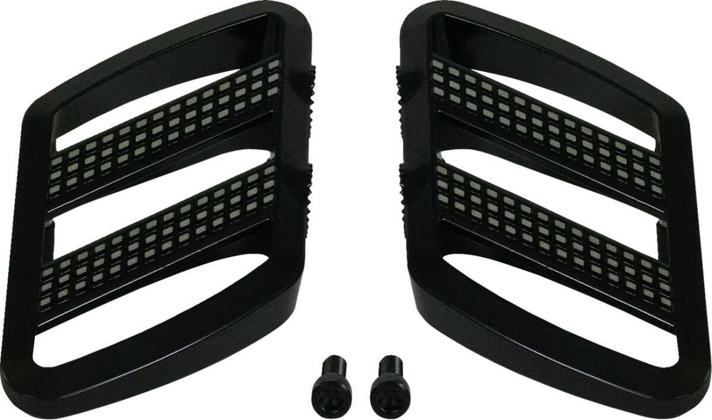 Show Chrome Combat Floorboards For Can Am RYKER 600 ACE 2019-2024 - Black/Contrast Cut