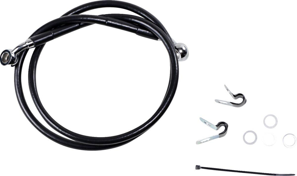Drag Specialties Stainless Steel Brake Hose Kit For Harley Davidson XL 1200 C 2004-2010 Front
