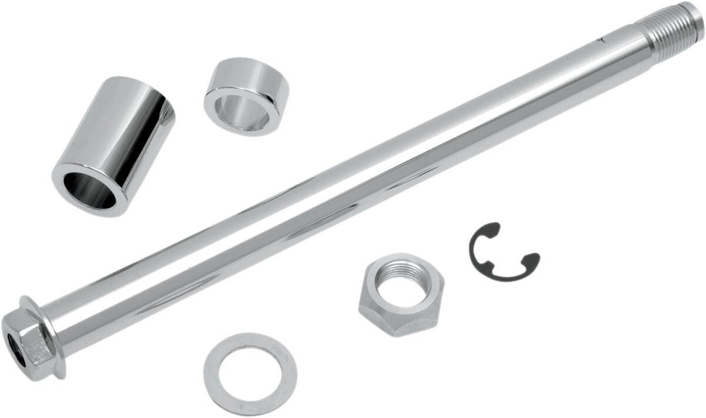 Drag Specialties Rear Axle Kit For Harley Davidson FLD 1690 2012-2013 Rear - Chrome Silver