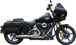 S&S Cycle 2 Into 1 Qualifier Exhaust System For Harley Davidson FLH 1868 2021 - Brushed