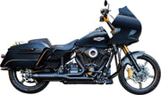 S&S Cycle 2 Into 1 Qualifier Exhaust System For Harley Davidson FLH 1868 2021 - Guardian Black