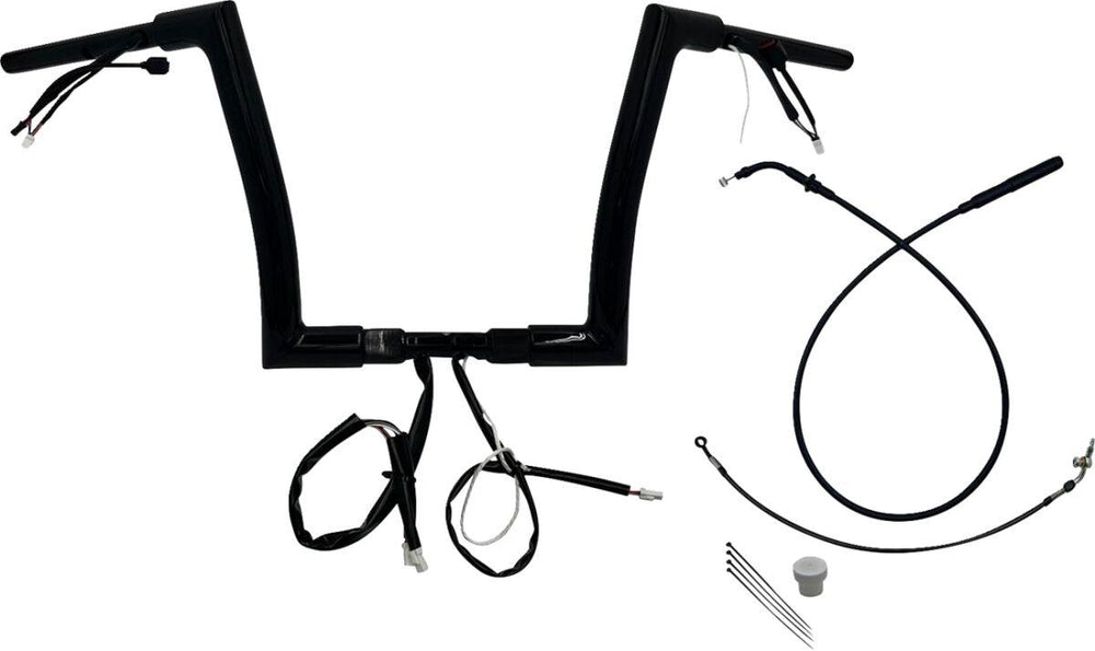 Fat Baggers Inc. 1-1/2" EZ Install Flat Top Handlebar For Harley Davidson FLHX 1923 2024-2026 30.5 cm (12") - Black