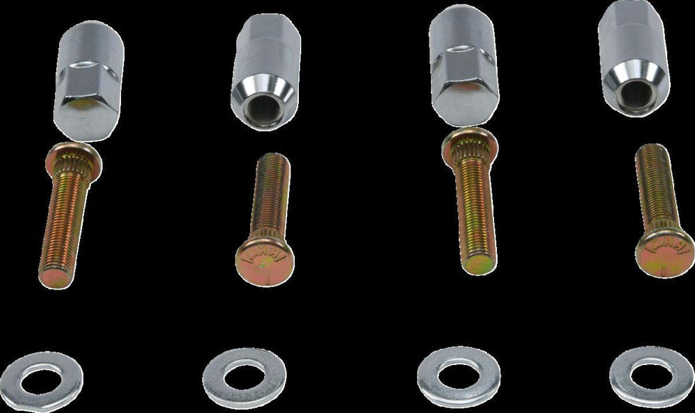 Moose Racing Wheel Stud/Nut Kit For Polaris Ranger 800 EFI 4X4 2014 Front - Silver