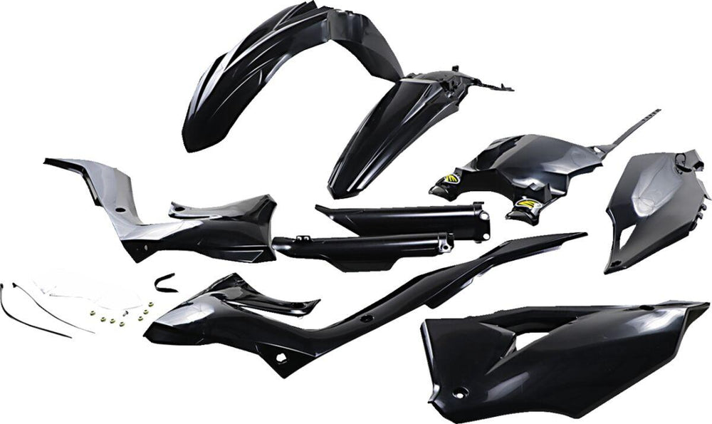 Cycra Powerflow Plastics Kit For Kawasaki KX450X 2021-2023 - Black