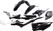 Cycra Powerflow Plastics Kit For Kawasaki KX450X 2021-2023 - Black