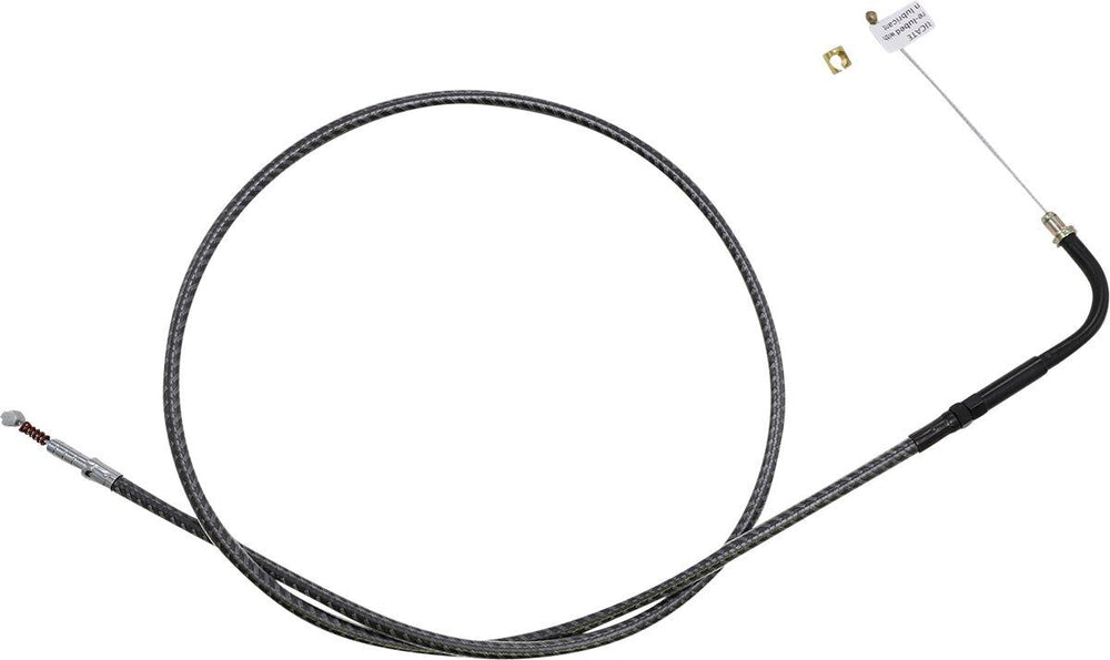Magnum Shielding KarbonFibr Braided Throttle Idle Cable For Harley Davidson FLD 1690 2012-2013 93 cm (36-5 8") - Carbon Fiber Silver