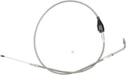 LA Choppers Stainless Braided Handlebar Idle Cable For Harley Davidson FLHRS 1450 2004-2006 109 cm (43") - Silver