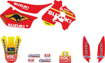 Tecnosel Graphics Kit For Suzuki RM125 1996-1998 - Multi/Red/Yellow