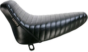 LE Pera Bare Bones Solo Seat For Harley Davidson FLST 1340 1986-1990 Pleated - Black