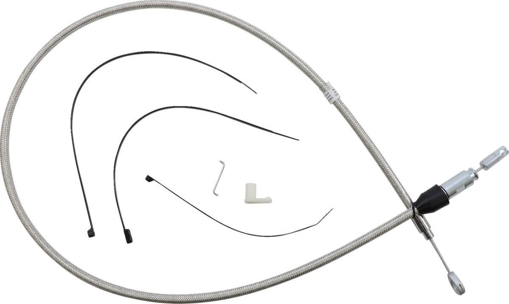 Magnum Shielding Quick Connect Clutch Cable For Harley Davidson FLDE 1750 2018-2020 117 cm (46") - Silver