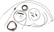 LA Choppers Handlebar Cable/Brake Hose Kit For Harley Davidson FLHR 1340 1996-1998 Standard Throttle Cable - Clear-Coated