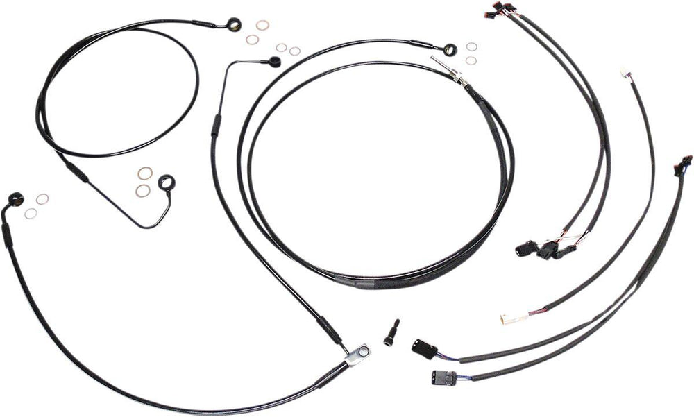 Magnum Shielding XR Handlebar Cable Install Kit For Harley Davidson FLSS 1800 2016 30.5 - 35.5cm (12" - 14") - Black