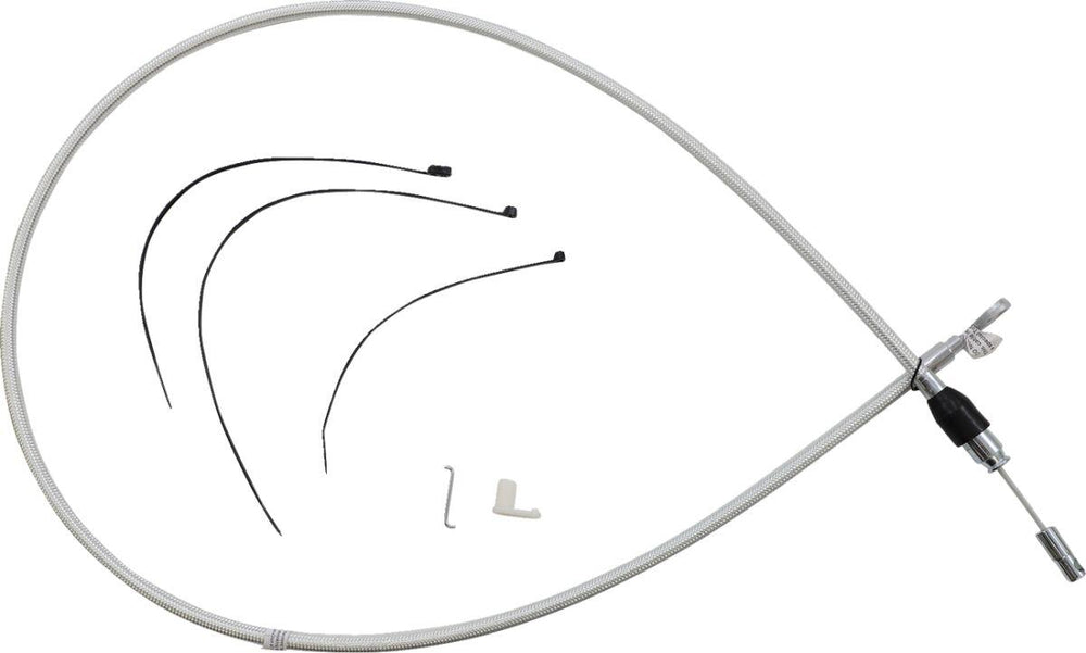 Magnum Shielding Sterling Chromite II Quick Connect Clutch Cable For Harley Davidson FLDE 1750 2018-2020 142 cm (56") - Chrome