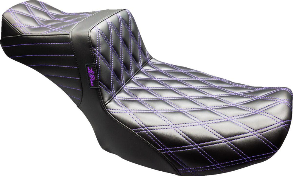 LE Pera Tailwhip Daddy Long Legs Seat For Harley Davidson FLHTK 1868 ABS 2023-2024 Double Diamond - Black/Purple