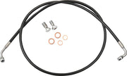 LA Choppers Braided Brake Hose Kit For Harley Davidson XL1200C 2004-2019 Front 15" - 17" - Black