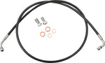 LA Choppers Braided Brake Hose Kit For Harley Davidson XL1200C 2004-2019 Front 12" - 14" - Black