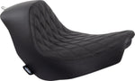 Drag Specialties Solo Seat For Harley Davidson FLSB 1750 2018-2020 Black Stitching Double Diamond - Black