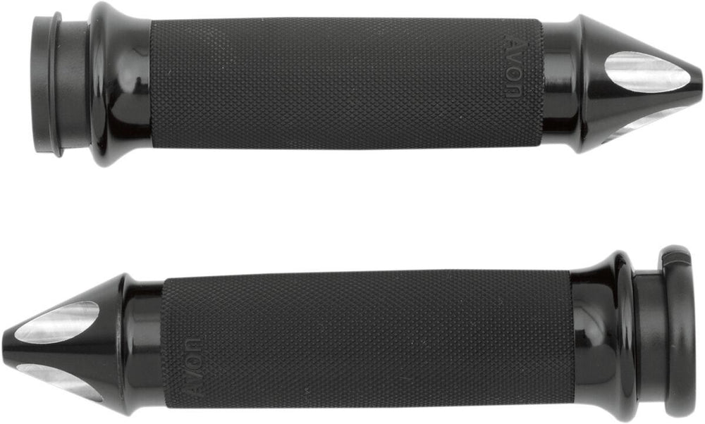 Avon Grips Custom Spike End Grips For Harley Davidson FLDE 1750 2018-2020 - Black