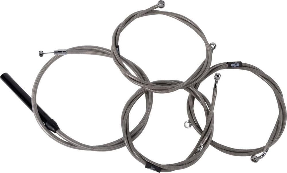 LA Choppers Handlebar Cable/Brake Hose Kit For Harley Davidson FLHRXS 1868 ABS 2024 38 cm - 43 cm (15" - 17") - Clear-Coated