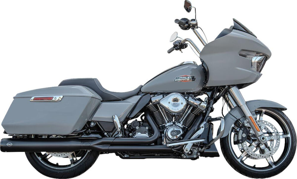 S&S Cycle 2 Into 1 GNX Exhaust System For Harley Davidson FLH 1868 ABS 2021 - Black