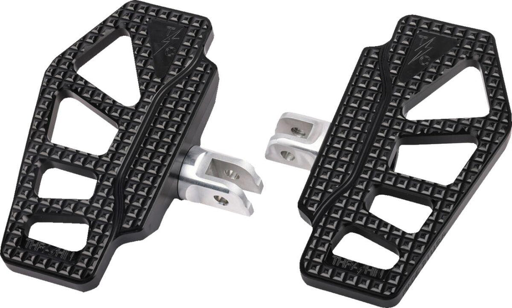 Thrashin Supply Co Apex Mini Floorboards For Harley Davidson FLDE 1750 2018-2020 - Black