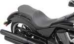 Drag Specialties Ez Glide II Backrest Compatible Low-Profile Leather Touring Seat For Victory High-Ball 106 2012-2016 - Black