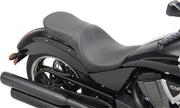 Drag Specialties Ez Glide II Backrest Compatible Low-Profile Leather Touring Seat For Victory High-Ball 106 2012-2016 - Black