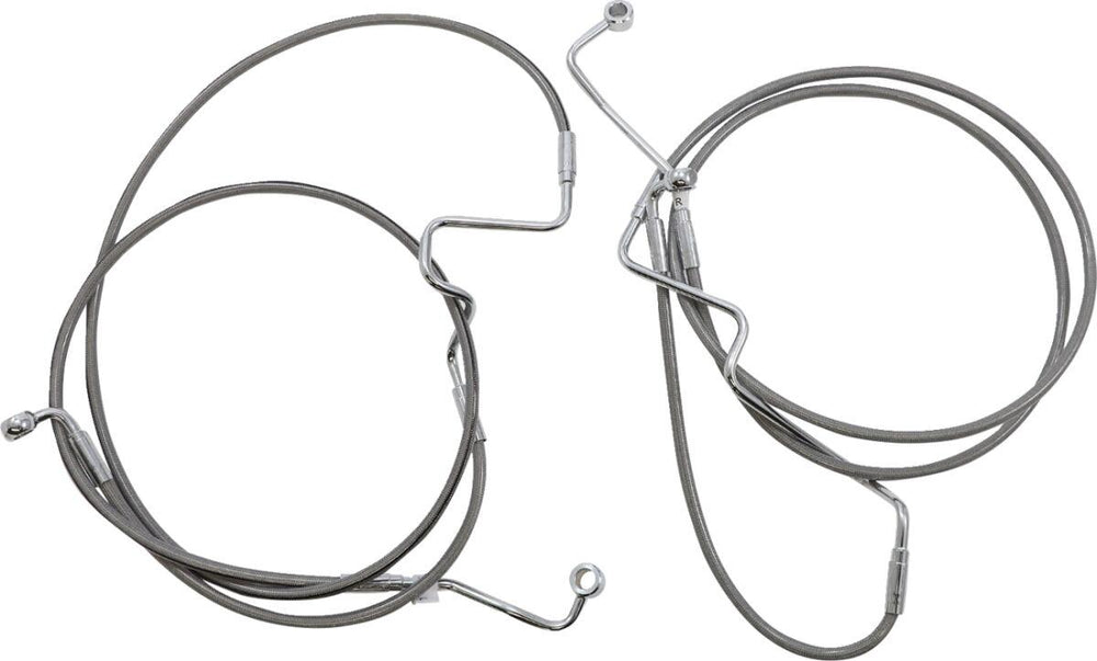 Magnum Shielding XR Handlebar Cable Install Kit For Harley Davidson FLHR 1750 2021-2022 38 - 43cm (15" - 17") - Chrome Clear-Coated