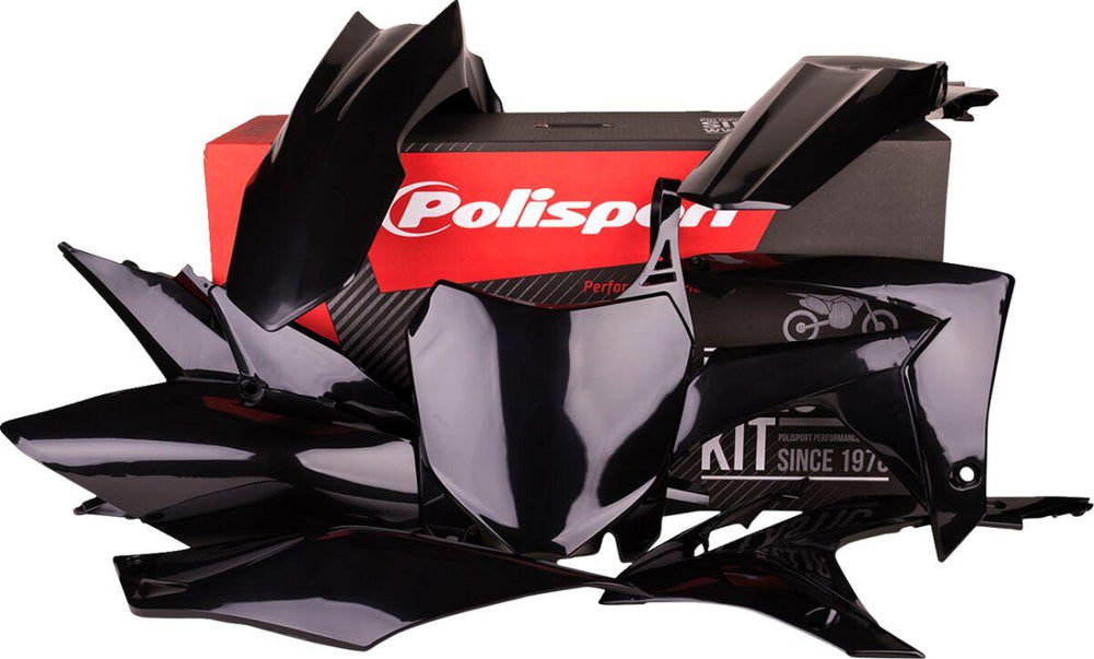Polisport Plastics Kit For Honda CRF250R 2014-2017 - Black