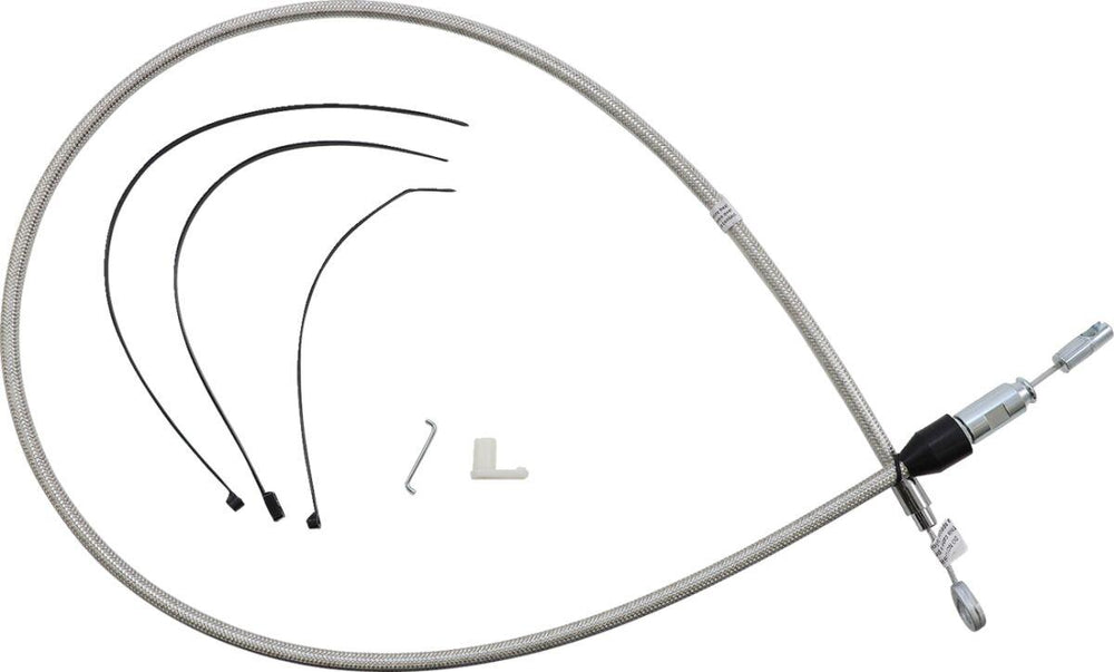 Magnum Shielding Quick Connect Clutch Cable For Harley Davidson FLDE 1750 2018-2020 122 cm (48") - Silver