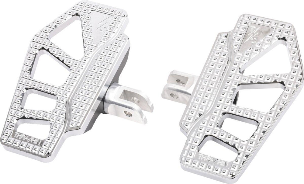 Thrashin Supply Co Apex Mini Floorboards For Harley Davidson FLDE 1750 2018-2020 - Chrome