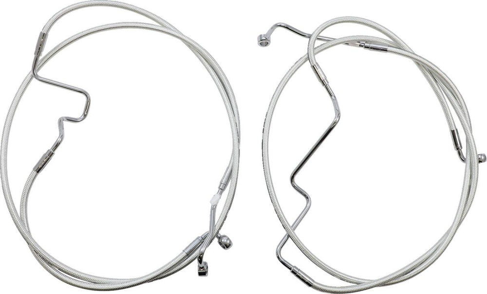 Magnum Shielding Sterling Chromite II Designer Handlebar Cable Install Kit For Harley Davidson FLHR 1750 2021-2022 30.5 - 35.5cm (12" - 14") - Chrome Clear-Coated