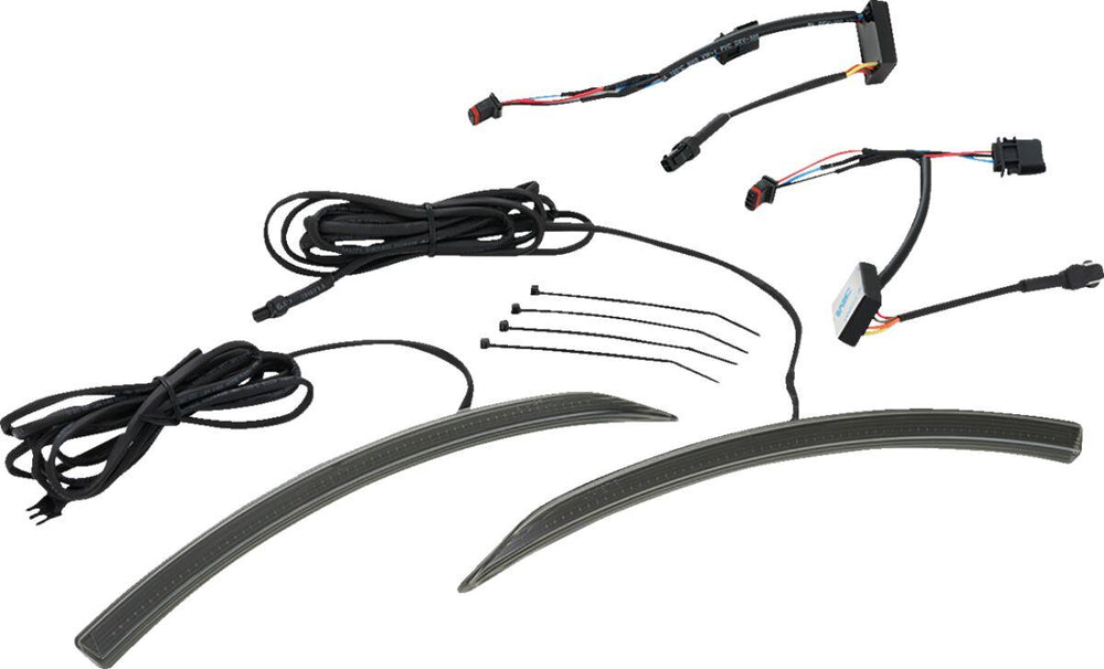 Show Chrome Slayer Front Fender LED Light Kit For Can Am Ryker 600 ACE 2019-2024 Smoke