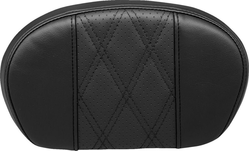LE Pera Sissy Bar Pad For Harley Davidson FLDE 1750 ABS 2018-2020 GT 2/HR 2 Inlay/Perforated 17.15 cm (6-3/4") - Black