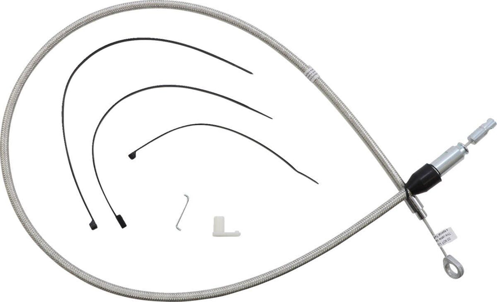 Magnum Shielding Quick Connect Clutch Cable For Harley Davidson FLDE 1750 2018-2020 112 cm (44") - Silver