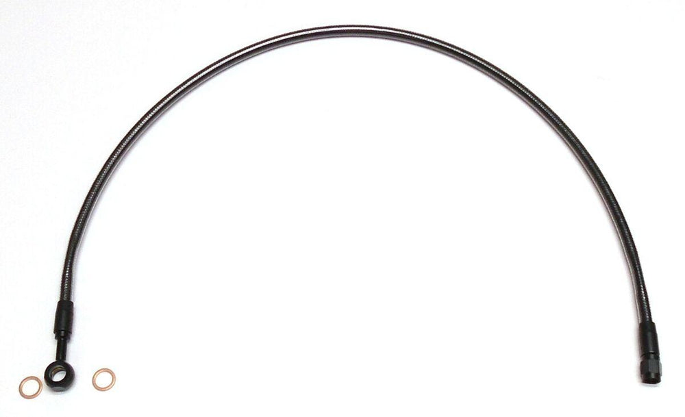 Magnum Shielding Designer Series ABS-Specific Brake Hose Kit For Harley Davidson XL 1200 C Front Upper 68.5 cm (27") - Black Black Pearl