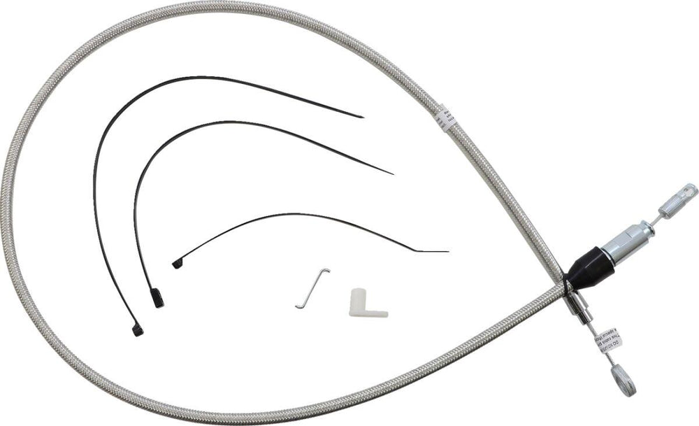 Magnum Shielding Quick Connect Clutch Cable For Harley Davidson FLDE 1750 2018-2020 114.5 cm (45") - Silver
