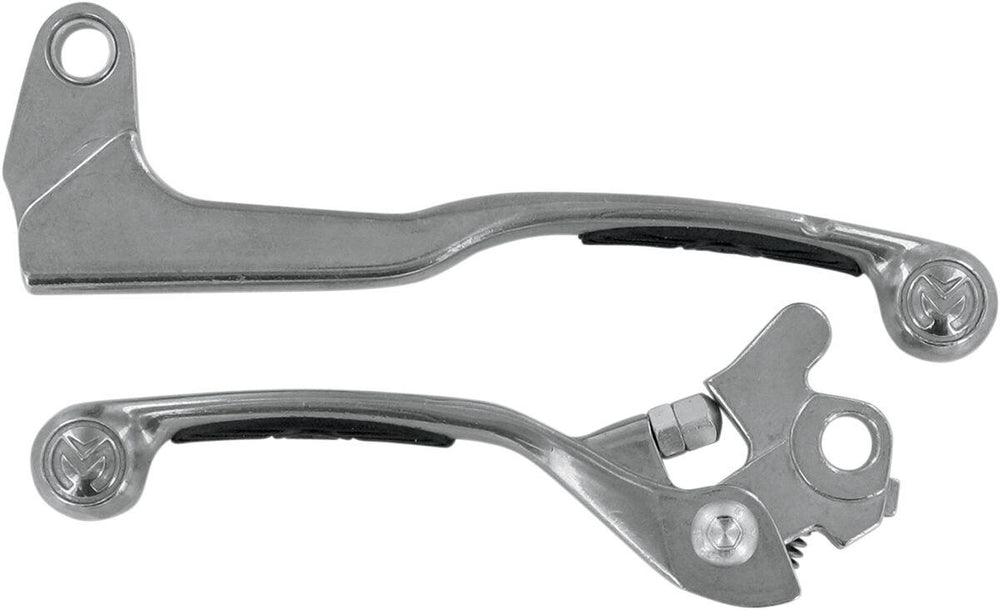 Moose Racing Competition Grip Lever Set For Suzuki RM125 2004-2010 - Black Silver