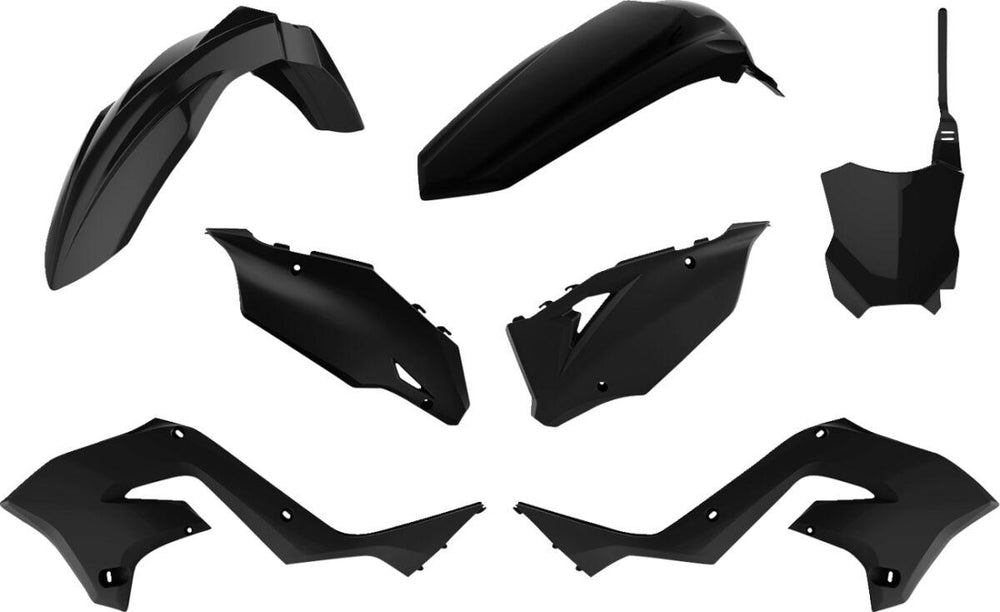 Polisport Full Plastics Kit For Kawasaki KX125 2003-2008 - Black