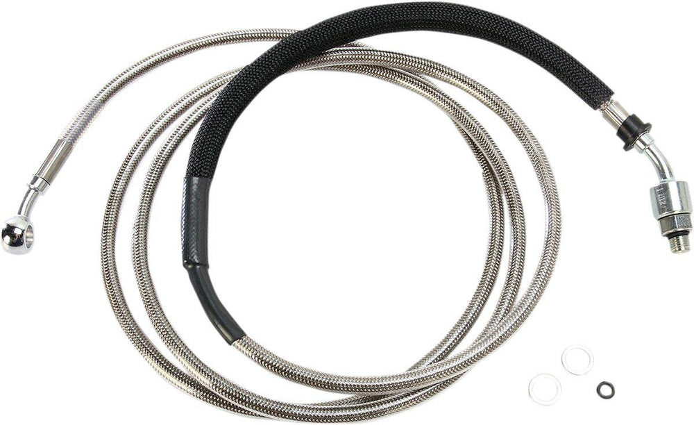 Drag Specialties Stainless Steel Hydraulic Clutch Hose For Harley Davidson FLHRSE5 1800 2013 198.5 cm - Clear-Coat