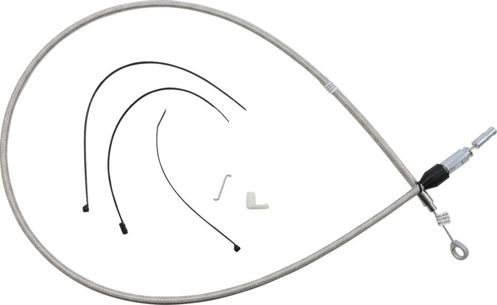 Magnum Shielding Quick Connect Clutch Cable For Harley Davidson FLDE 1750 2018-2020 137 cm (54") - Silver