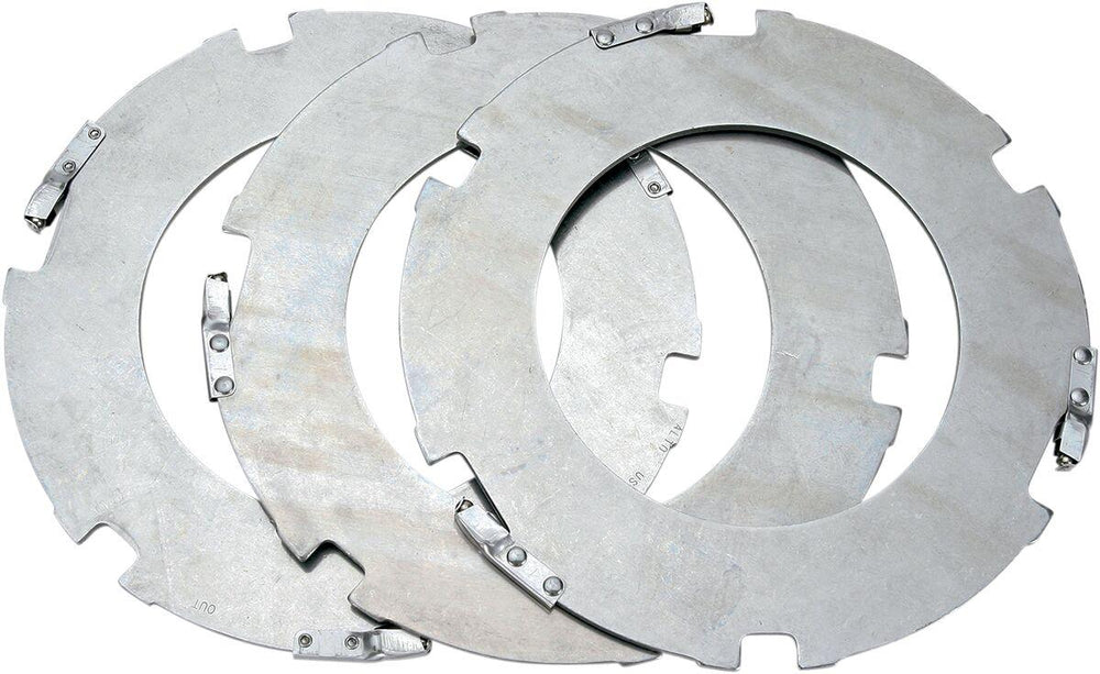 Alto Products Steel Plate Set with Anti-Rattler For Harley Davidson F 1200 1946-1952 - Set of 3
