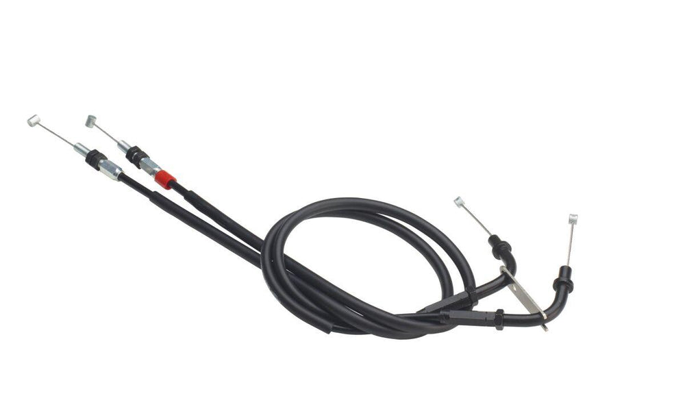 Domino Dual Throttle Cable For Kawasaki EX300 2013-2016 - Black