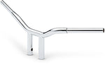 LA Choppers Kage Fighter Welded Straight-Riser Handlebar 20.5 cm (8") - Chrome