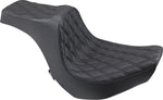 Drag Specialties Predator III Seat For Harley Davidson FXBR 1750 2018-2020 Black Stitching Double Diamond - Black