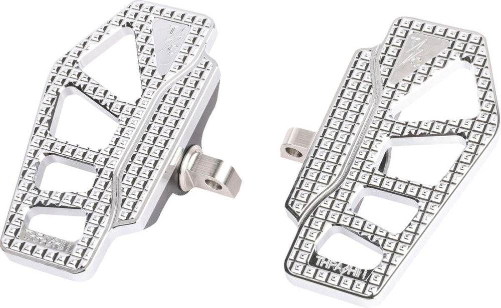 Thrashin Supply Co Apex Mini Floorboards For Harley Davidson E 1000 1936-1952 - Chrome