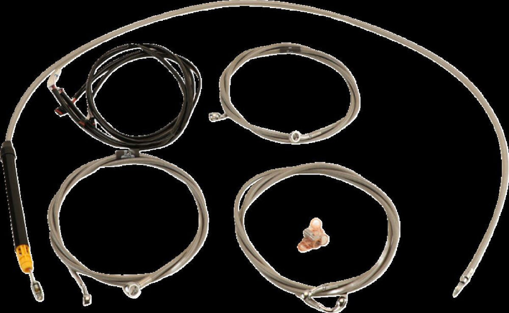 LA Choppers Complete Plug-and-Play Cable Kit For Harley Davidson FLHRXS 1868 ABS 2024 Standard - Clear-Coated